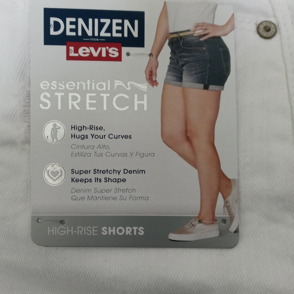 High rise shorts. Denizen by Levi's.